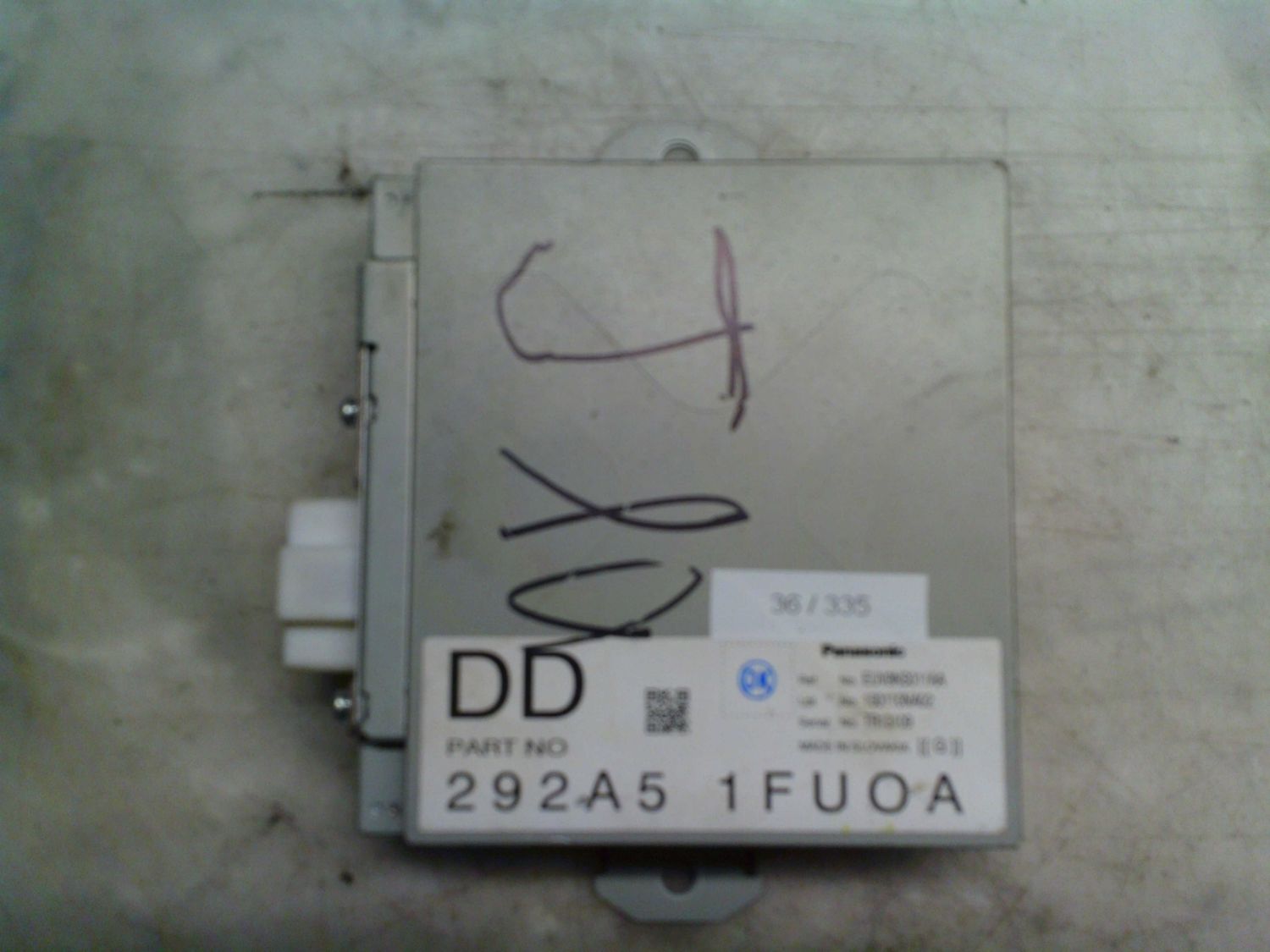 36-335 Convertitore Di Tensione Panasonic 292A5 1FU0A 292A51FU0A     NISSAN  QASHQAI