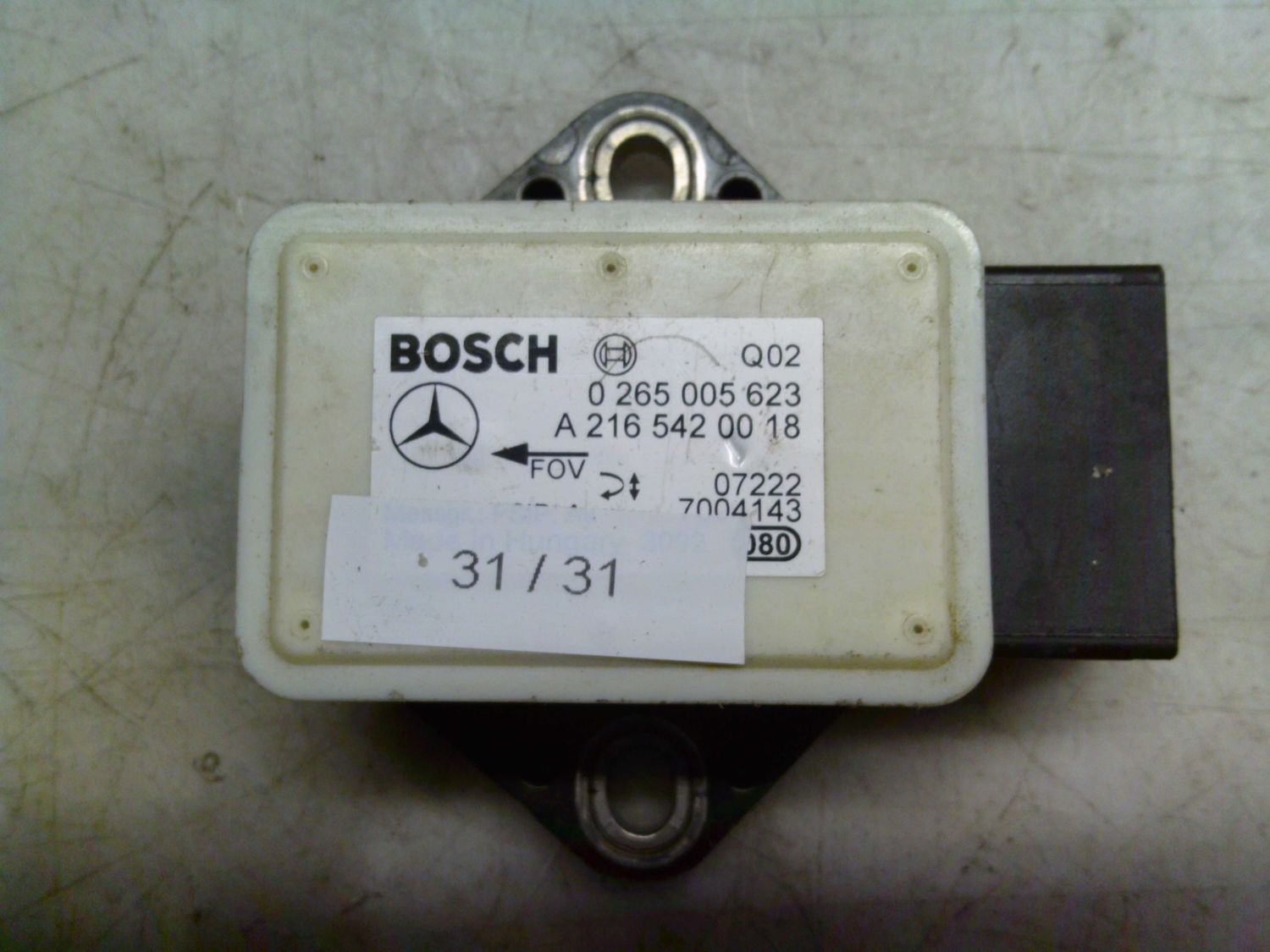 31-31 Sensore Antimbardata Bosch 0 265 005 623 0265005623 A 216 542 00 18    MERCEDES  Varie