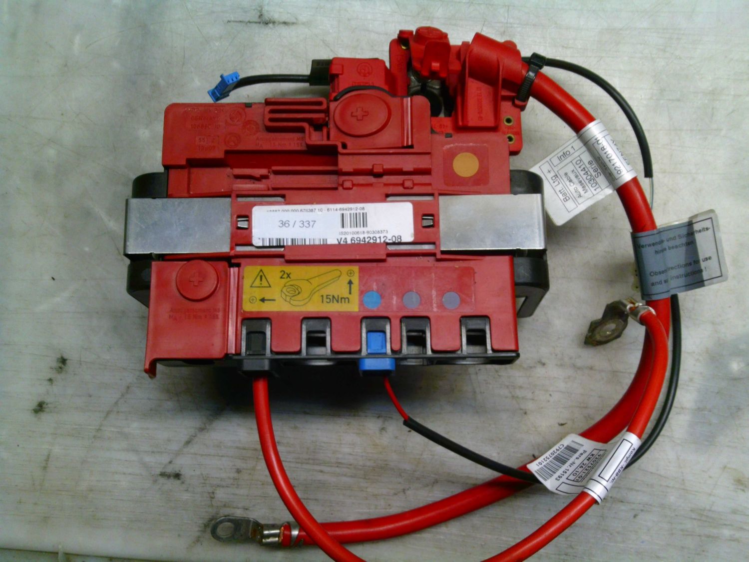 36-337 Terminale Della Batteria Bmw V4 6942912-08 V4694291208      BMW Diesel SERIE X