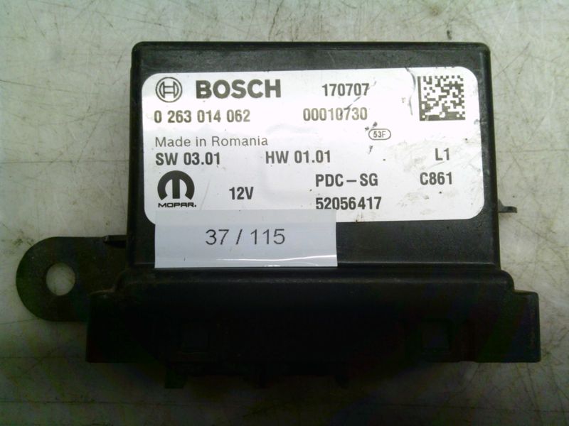 37-115 Centralina sensori parcheggio Bosch 0 263 014 062 0263014062 52056417 PDC-SG   FIAT  500
