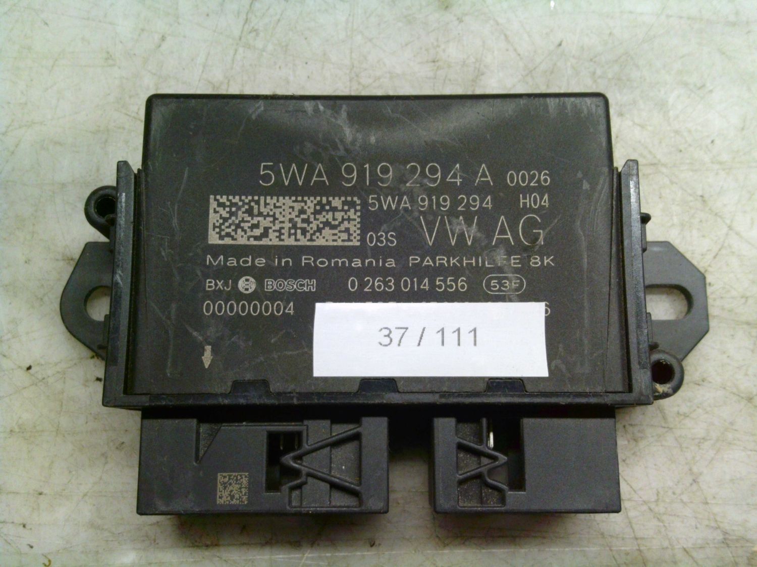 37-111 Centralina sensori parcheggio Bosch 5WA 919 294 A 5WA919294A 0 263 014 556 6002JP0908   VOLKSWAGEN  GOLF