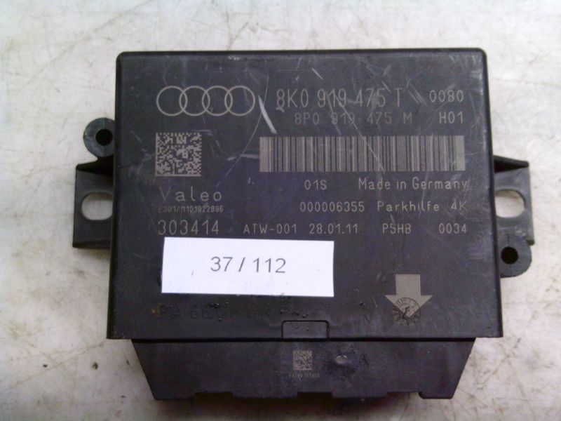 37-112 Centralina Sensori Parcheggio Valeo 8K0 919 475 T 8K0919475T 8P0 919 475 M 303414 H01  AUDI  Varie