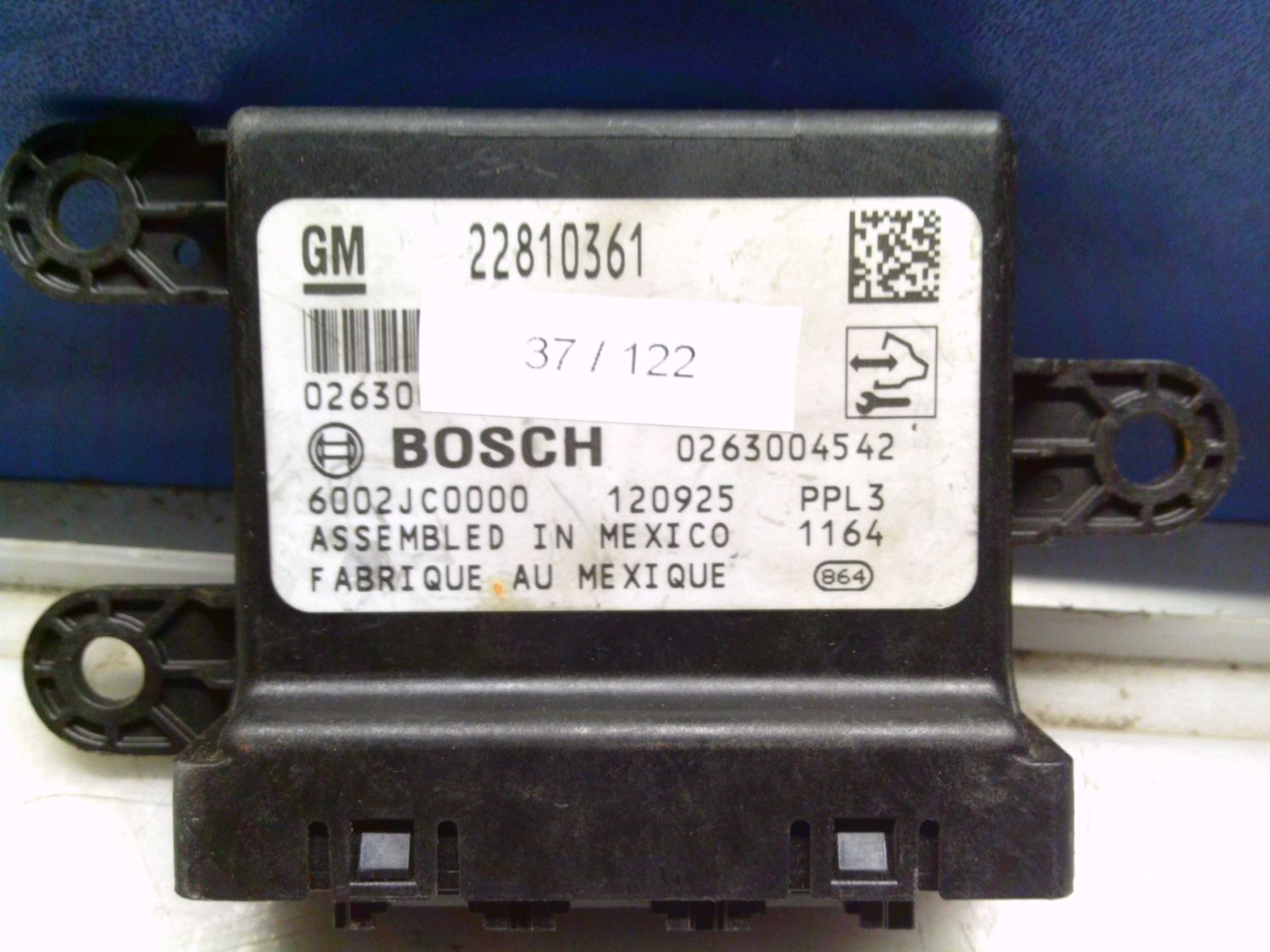 37-122 Centralina sensori parcheggio Bosch 0 263 004 542 0263004542 22810361 120925   OPEL  Astra