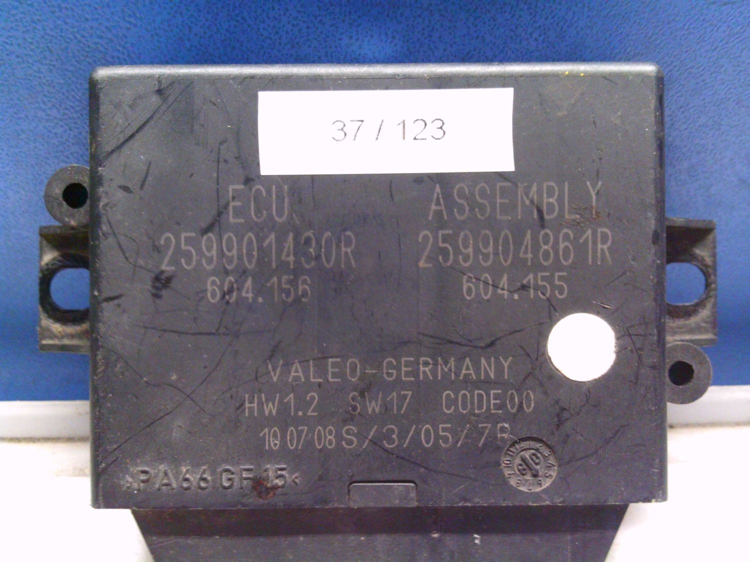 37-123 Centralina Sensori Parcheggio Valeo 259901430R   259904861R HW 1.2 SW 17  RENAULT  KOLEOS