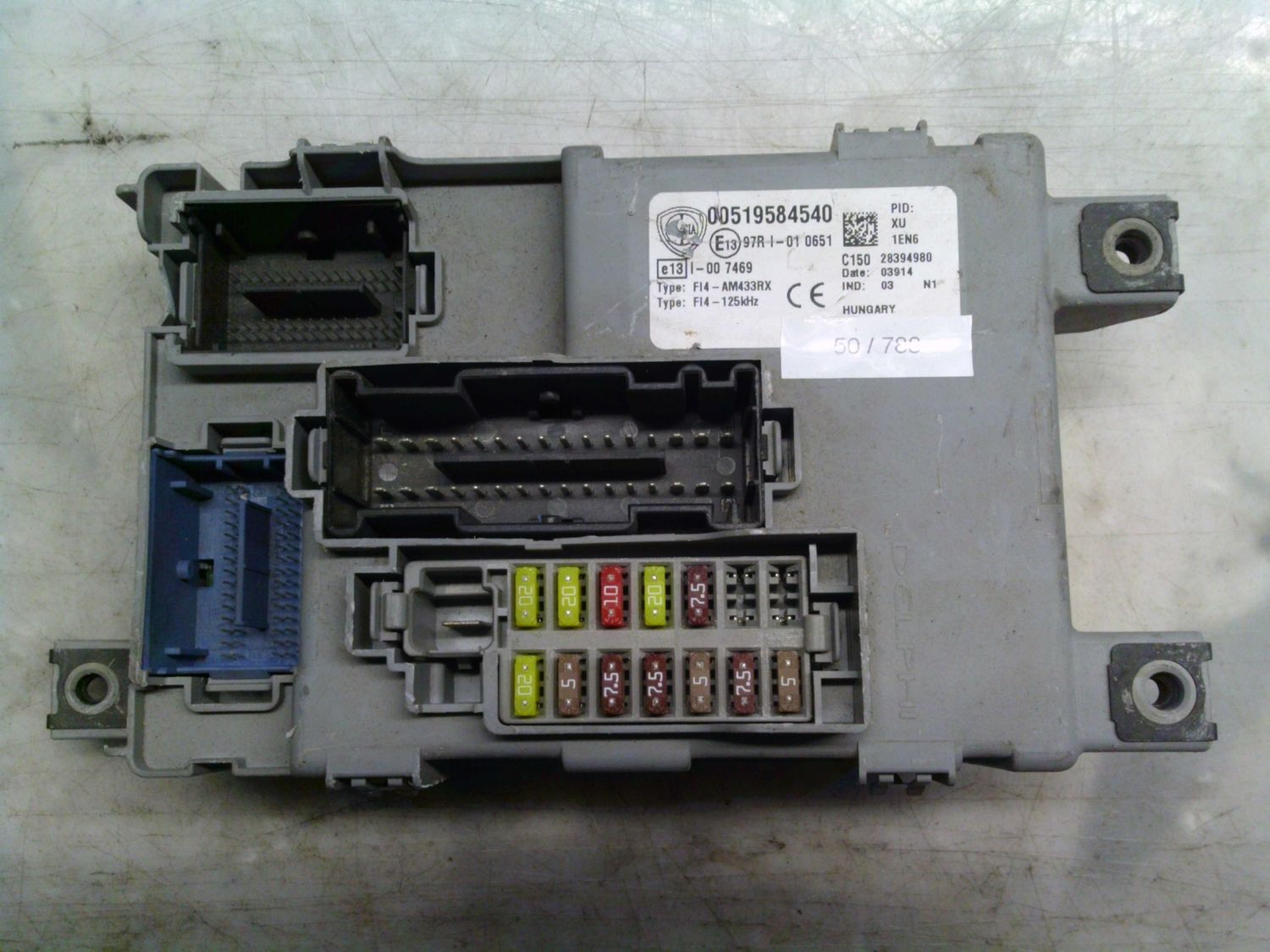 50-788 Body Computer Delphi 00519584540   28394980    LANCIA Benzina Ypsilon