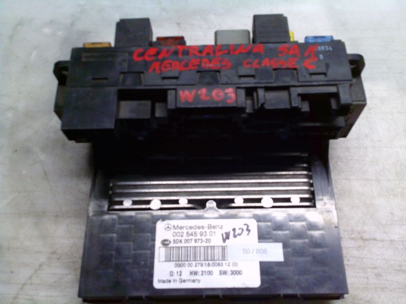 50-808 Body Computer Hella Kg 002 545 93 01 0025459301 5DK 007 973-20 Q:12 HW: 2100 SW: 3000 MERCEDES Diesel Classe C