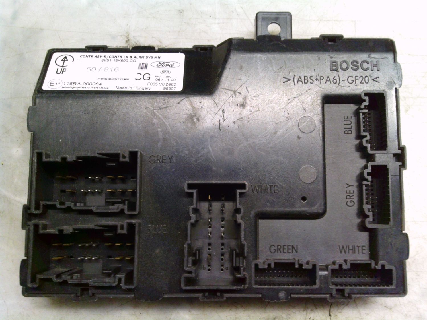 50-816 Body Computer Bosch 8V51-15K600-CG 8V5115K600CG 116RA-000084 F005 V0 0962   FORD  Fiesta