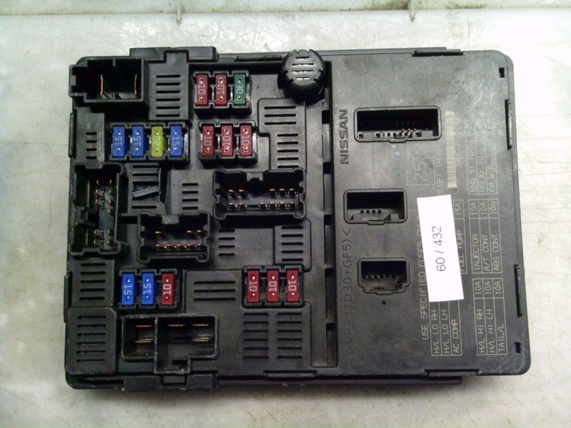 60-432 Scatola Fusibili Nissan 284B7 1HR6A 284B71HR6A     NISSAN Benzina Micra