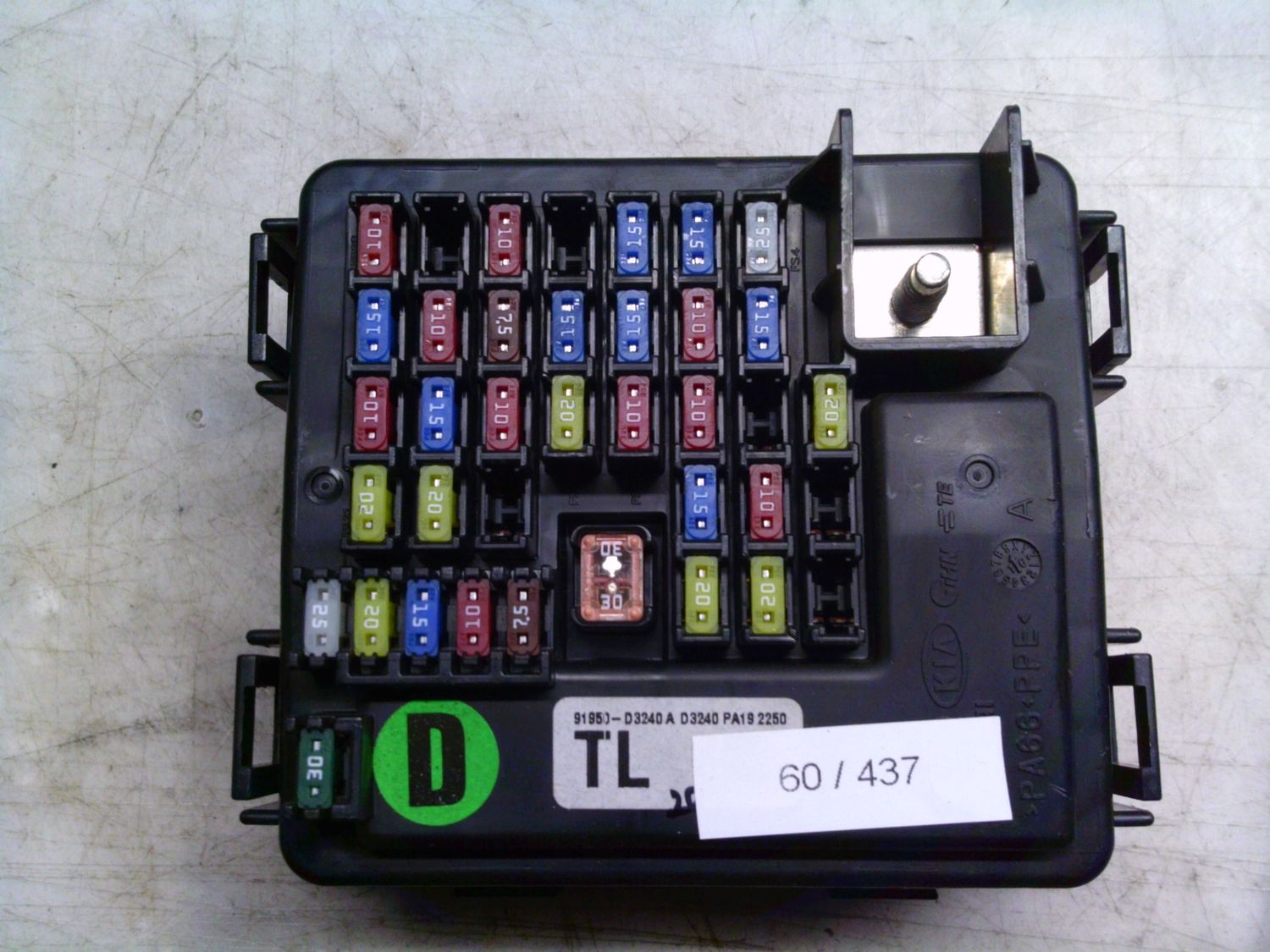 60-437 Scatola Fusibili Hyundai 91950-D3240 91950D3240     HYUNDAI Diesel TUCSON