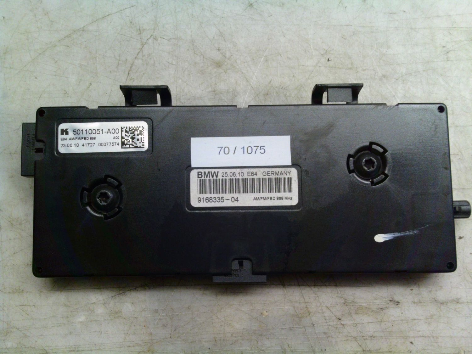 70-1075 Modulo Antenna Bmw 9168335-04 916833504 E84 50110051-A00   BMW  Serie X