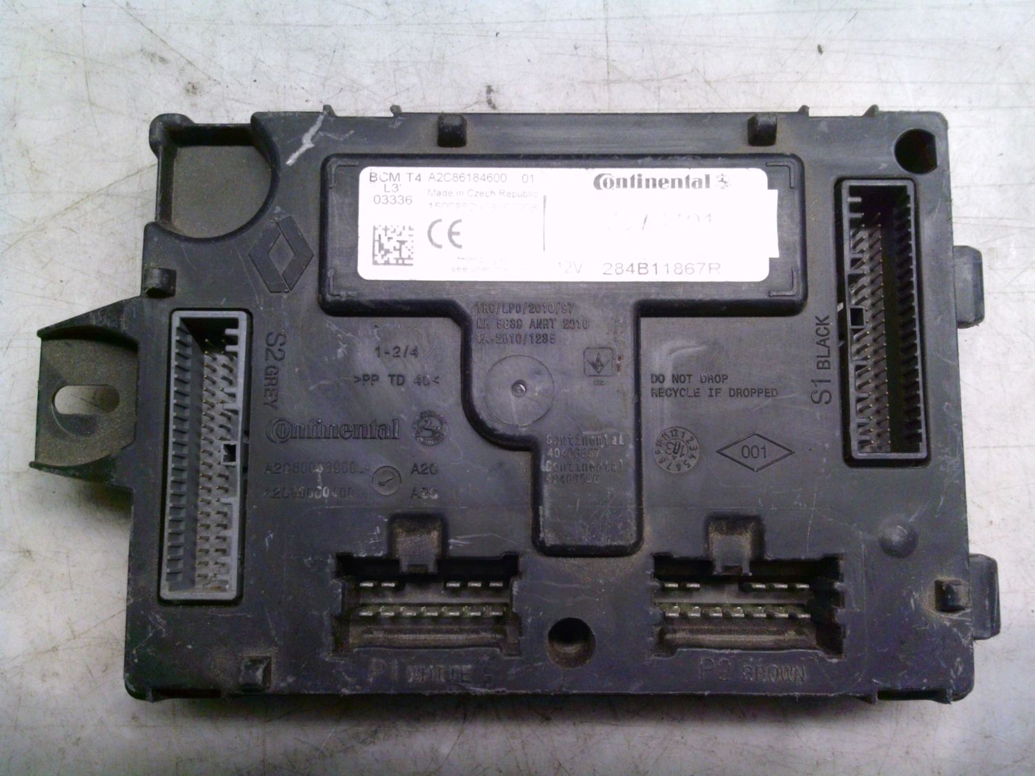 70-1101 Centralina Modulo Confort Continental A2C86184600   BCM T4 L3 284B11867R   RENAULT  Varie