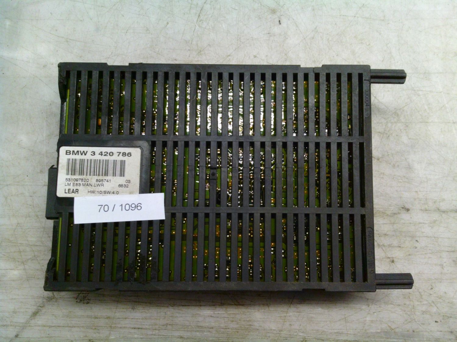 70-1096 Centralina Fari Lear 3 420 786 3420786 531097820 HW: 10 SW: 4.0  BMW  Serie X
