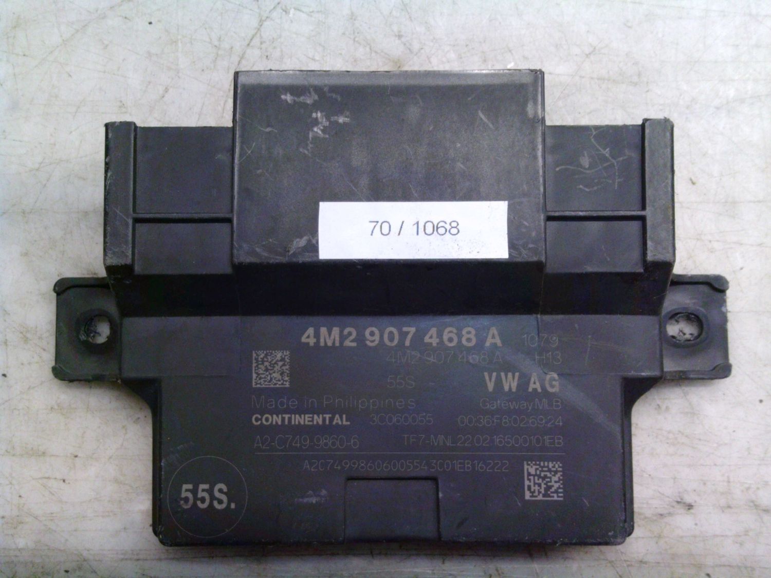 70-1068 Modulo Gateway Continental 4M2 907 468 A 4M2907468A A2-C749-9860-6 55S   AUDI  Varie