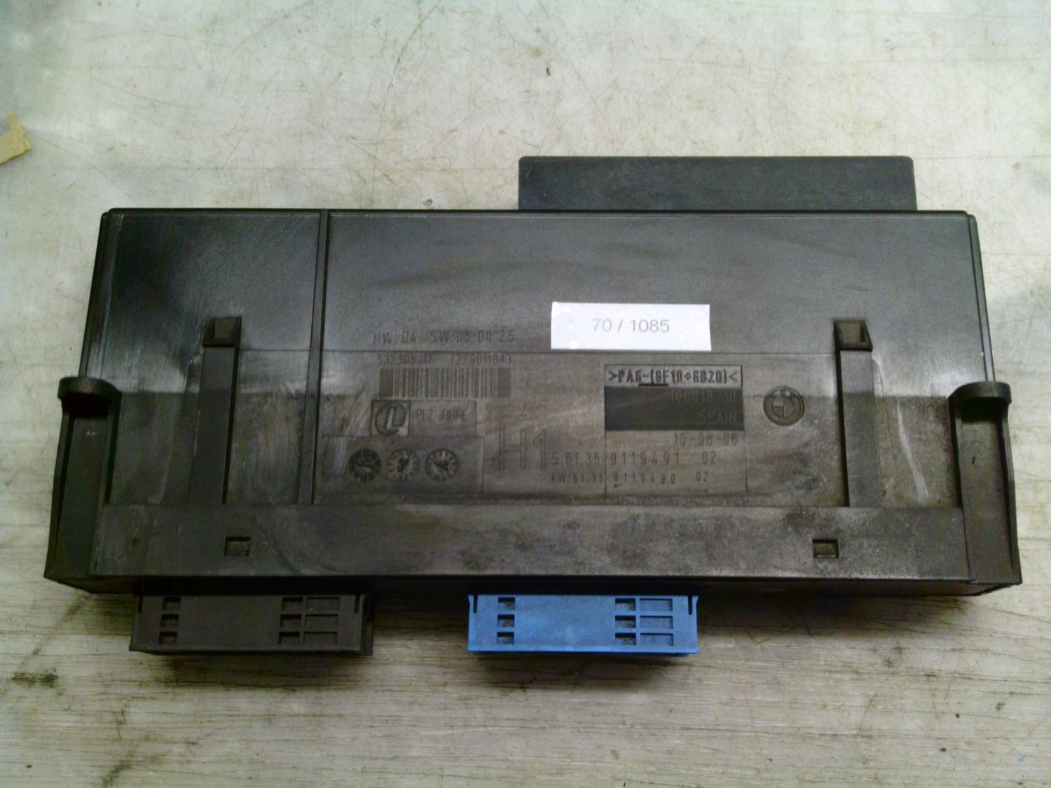 70-1085 Centralina Modulo Confort Lear 61.35 9119491-02 61.35911949102 532305J17 PL2 JBBFE H1  BMW  SERIE 3