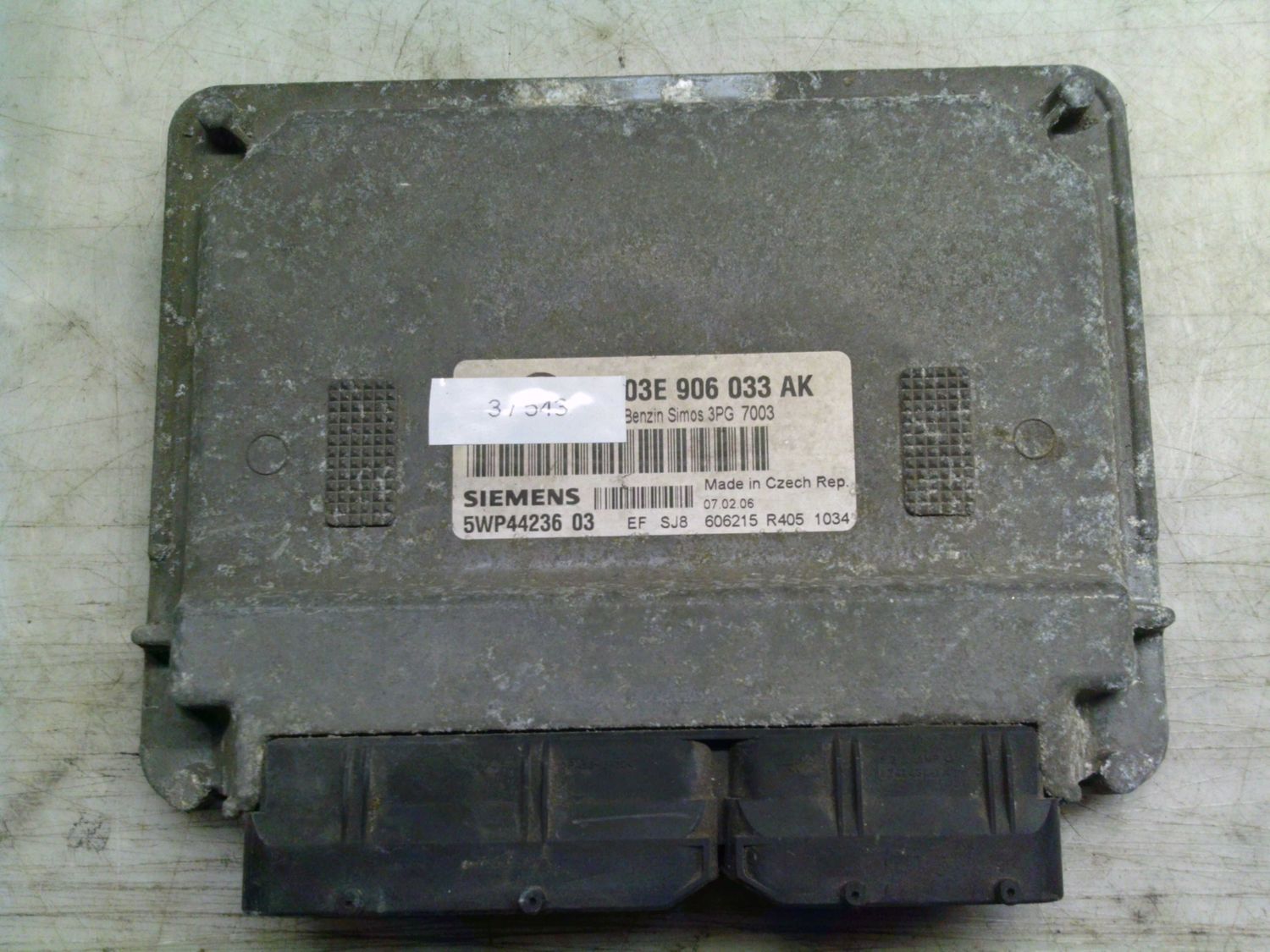 3-543 Centralina Motore Siemens 5WP44236 03 5WP4423603 03D 906 033 AK SIMOS 3PG 7003   VOLKSWAGEN Benzina Fox