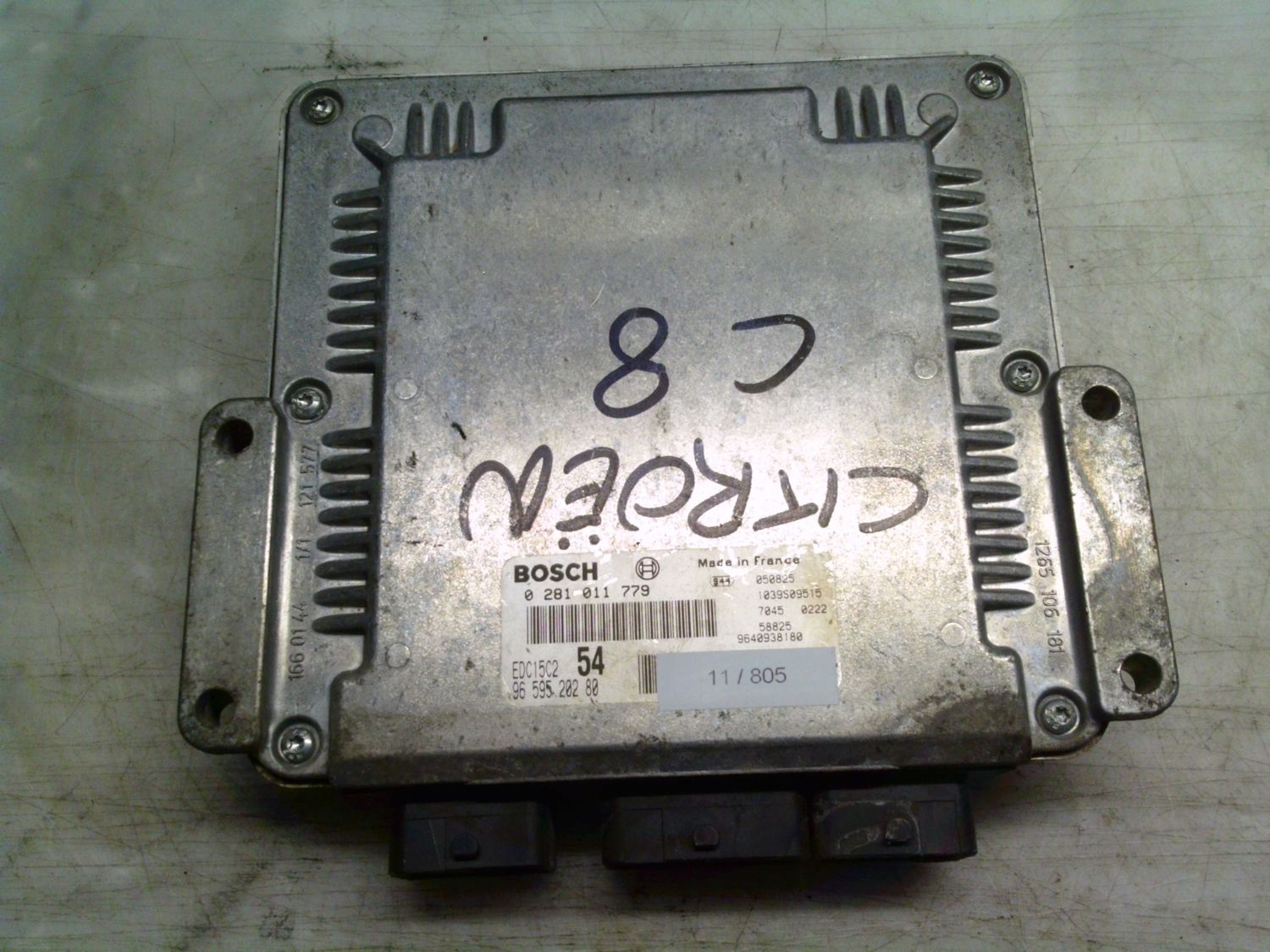 11-805 Centralina Motore Bosch 0 281 011 779 0281011779  96 595 202 80 1039S09515 EDC15C2  CITROEN Diesel C 5