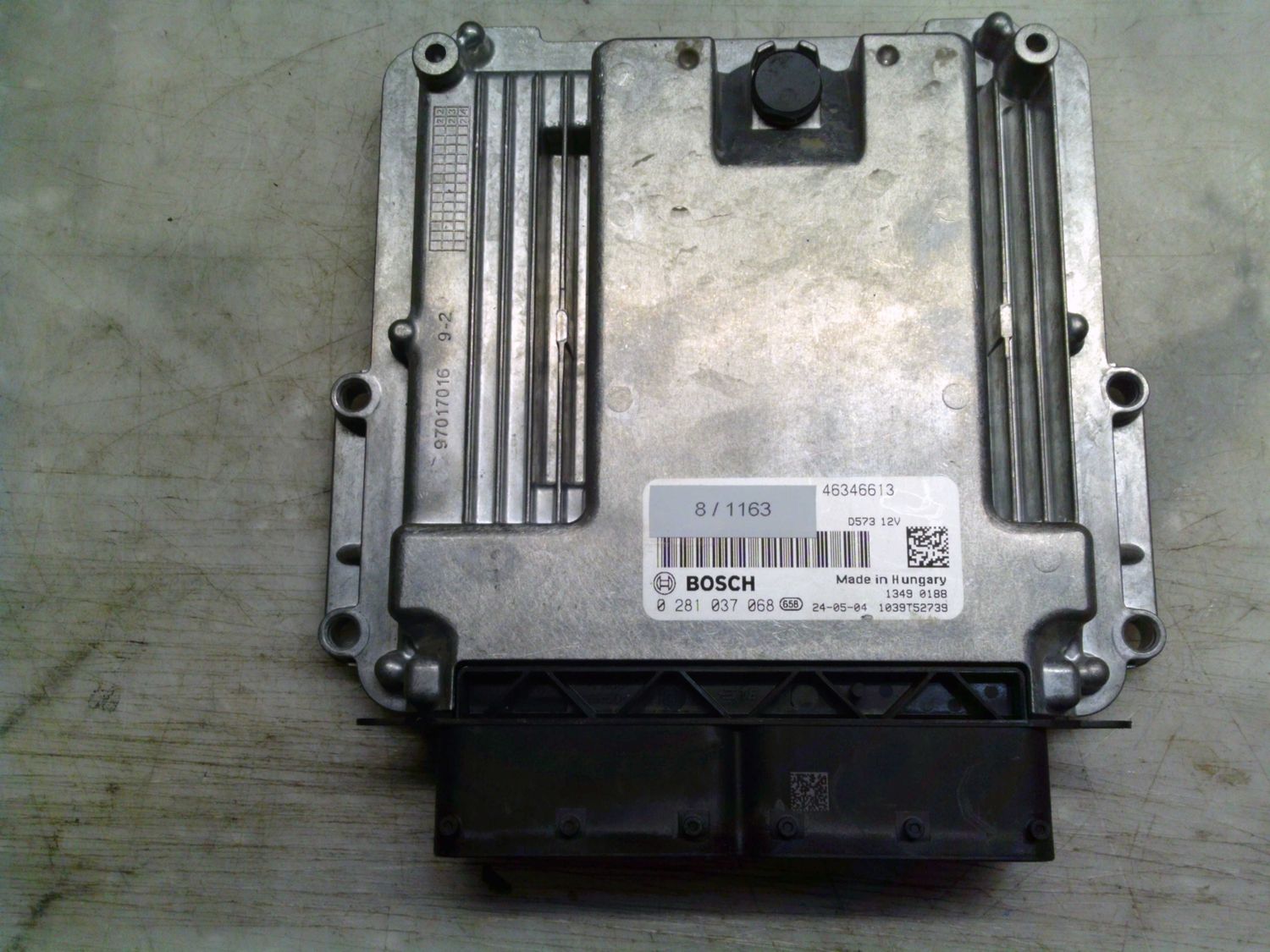 8-1163 Centralina Motore Bosch 0 281 037 068 0281037068 46346613 1039T52739   FIAT Diesel TIPO