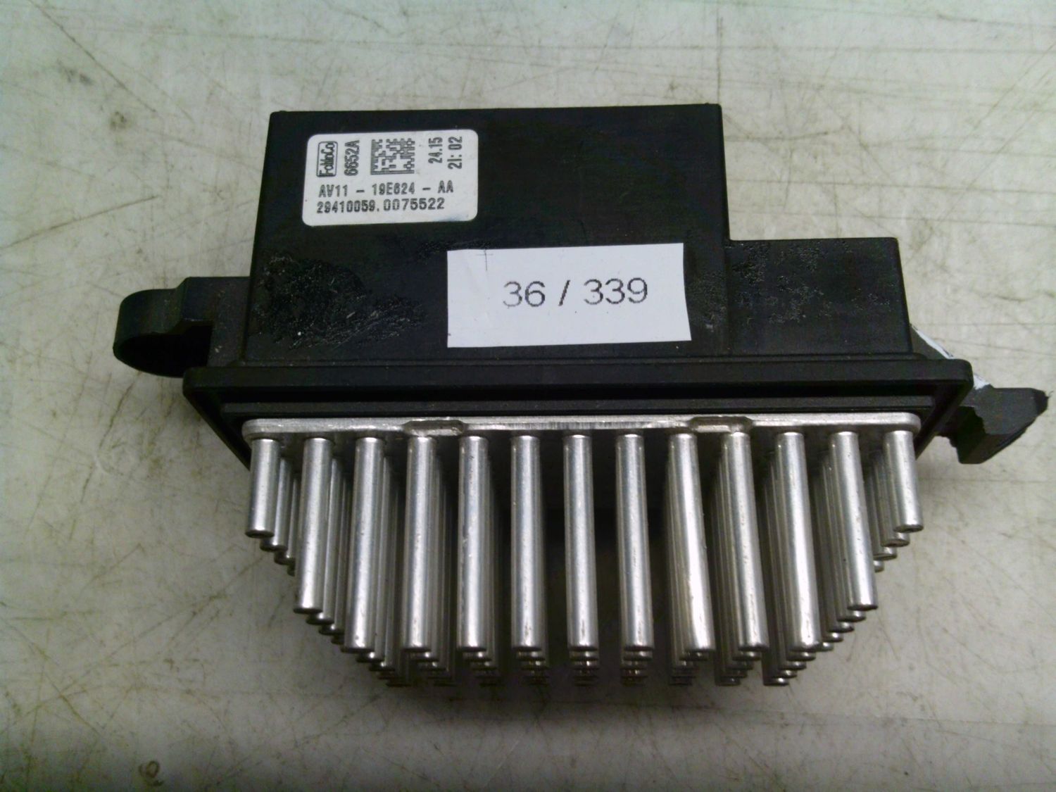 36-339 Resistenza Ventola Riscaldamento Fomoco AV11-19E624-AA AV1119E624AA 6652A    FORD  B-MAX