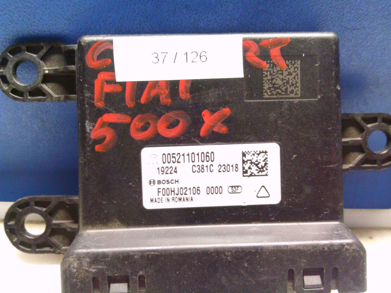 37-126 Centralina sensori parcheggio Bosch 00521101060   F00HJ02106 19224 C381C   FIAT  500