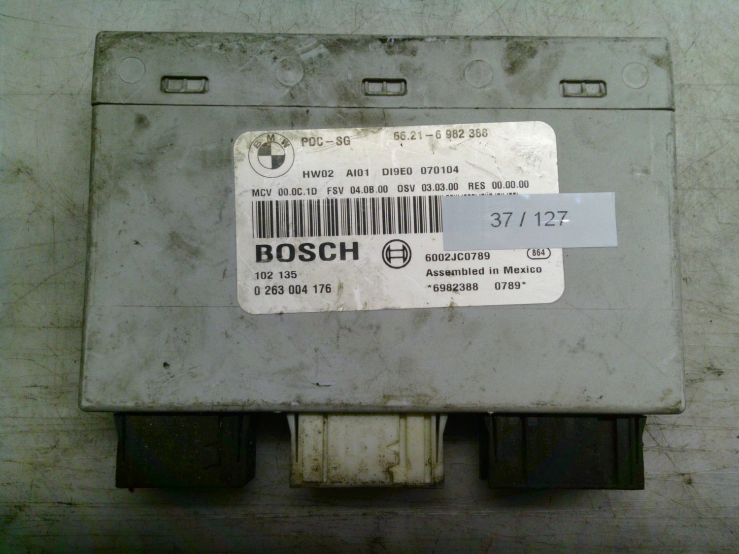 37-127 Centralina sensori parcheggio Bosch 0 263 004 176 0263004176 PDC-SG 66.21-6982388   MINI  Varie