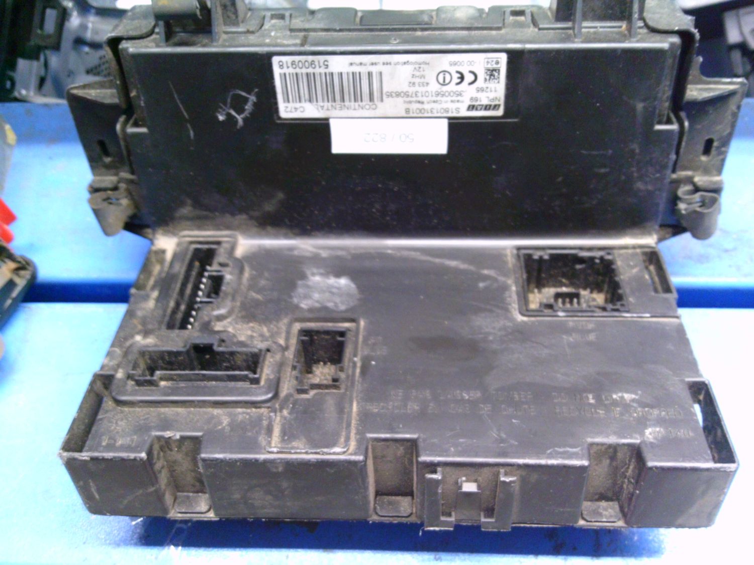 50-822 Body Computer Continental 51900918   S180131001B NPL169   FIAT Benzina Panda