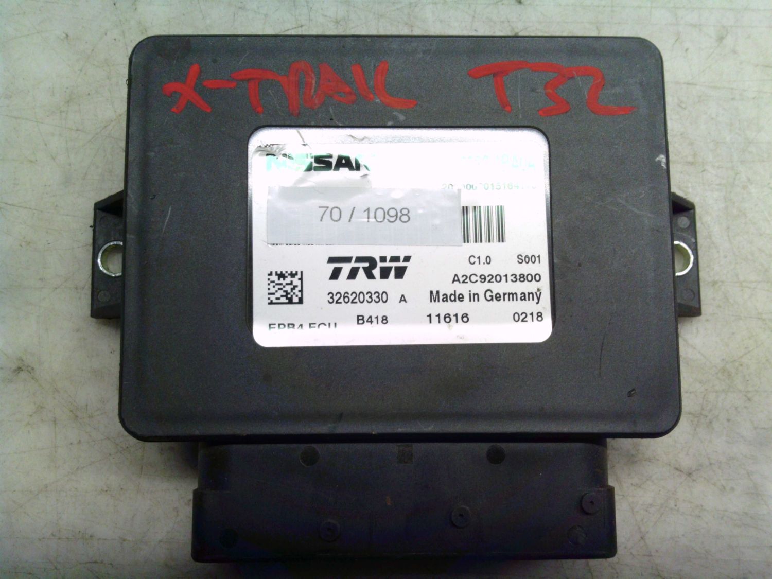 70-1098 Modulo Controllo Freno A Mano Trw 36032 4BA0A 360324BA0A A2C92013800 32620330   NISSAN Diesel X-TRAIL