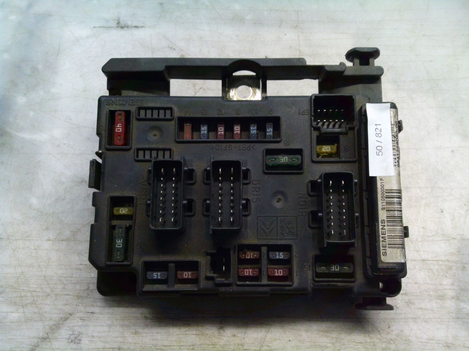 50-821 Body Computer Siemens S110500001F   BSM-A3 9641258080-00   CITROEN Diesel C 5