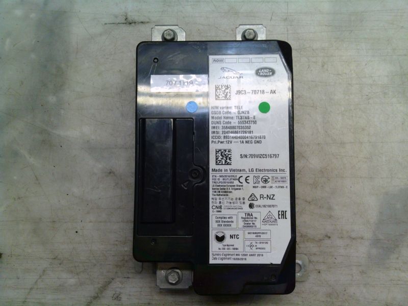 70-1119 Centralina Controllo Telematico Land Rover J9C3-70718-AK J9C370718AK TL3TNB-E    LAND ROVER  DISCOVERY