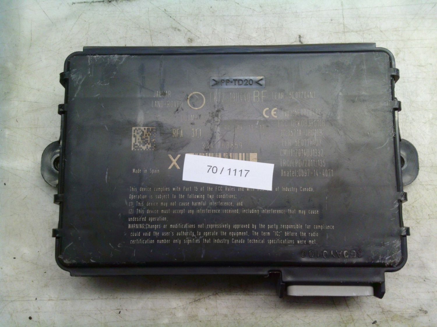 70-1117 Centralina Porte Lear FK72-19H440-BF FK7219H440BF 5E07704N7 5E0770437   LAND ROVER  Varie