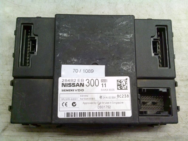 70-1089 Centralina Modulo Confort Siemens 5WK4 8935 5WK48935 284 B2 EB 300    NISSAN Diesel Pathfinder