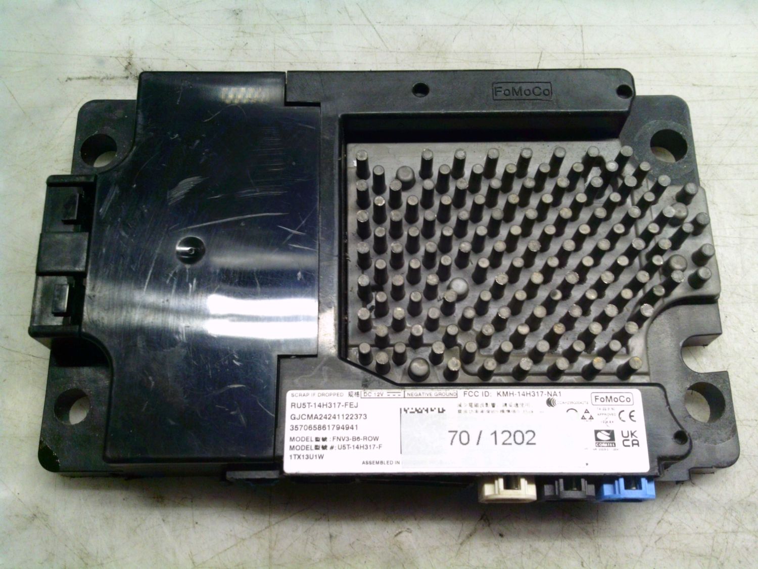 70-1202 Centralina Controllo Telematico Fomoco RU5T-14H317-FEJ RU5T14H317FEJ KMH-14H317-NA1 FNV3-B6-ROW UST-14H317-F  FORD  PUMA