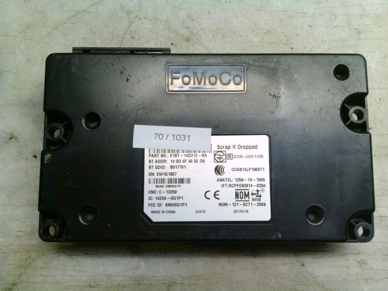 70-1031 Centralina Bluetooth Fomoco E1BT-14D212-RA E1BT14D212RA 1259-14-1505    FORD  ECOSPORT