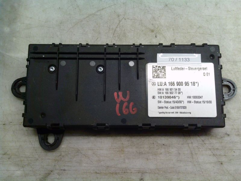 70-1133 Modulo Sospensioni Mercedes A 166 900 95 18 A1669009518 A1669015400 A1669027708 10139046 HW: 10093347 MERCEDES  VARIE