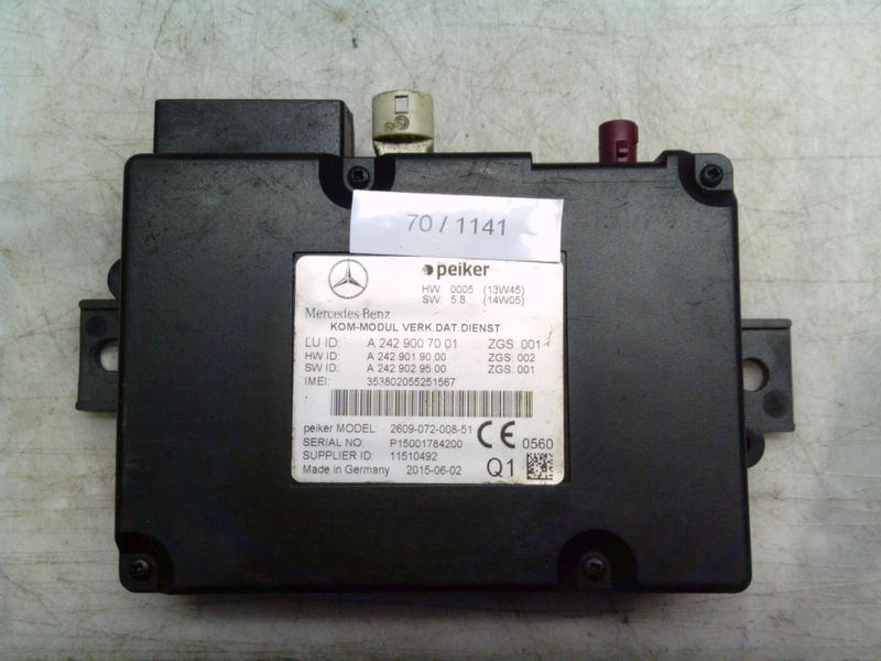 70-1141 Modulo Interfaccia Multimediale Mercedes A 242 900 70 01 A2429007001 A 242 901 90 00 A 242 902 95 00 ZGS: 001  MERCEDES  Varie