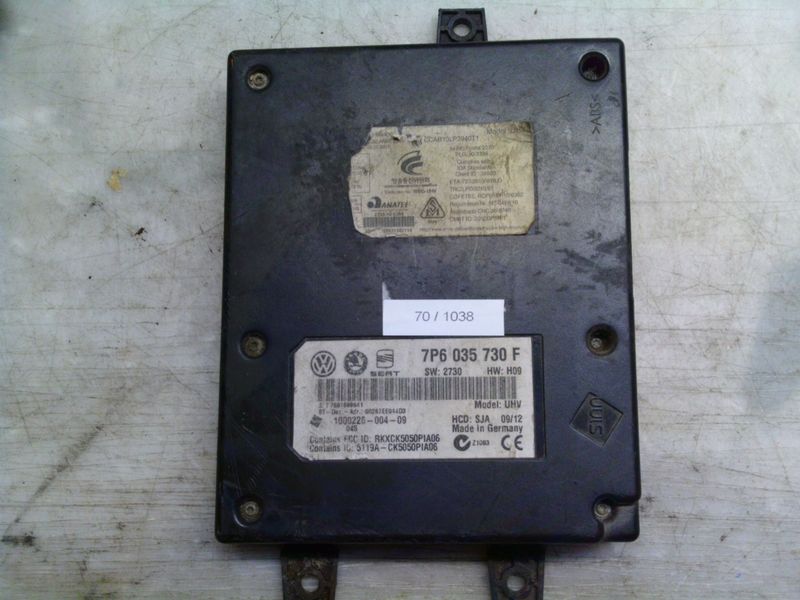 70-1038 Centralina Bluetooth Volkswagen 7P6 035 730F 7P6035730F SW: 2730 HW: H09 1000226-004-09  VOLKSWAGEN  VARIE