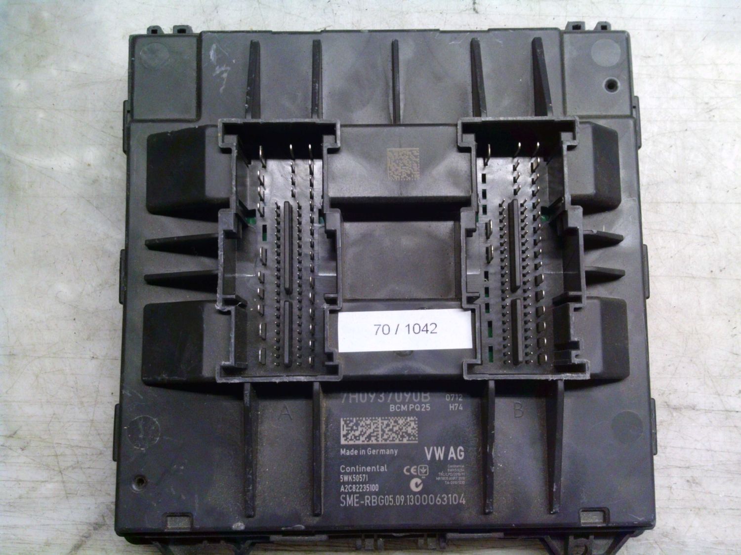 70-1042 Centralina Modulo Confort Continental 7H0937090B   BCM PQ25 A2C82235100    VOLKSWAGEN  POLO