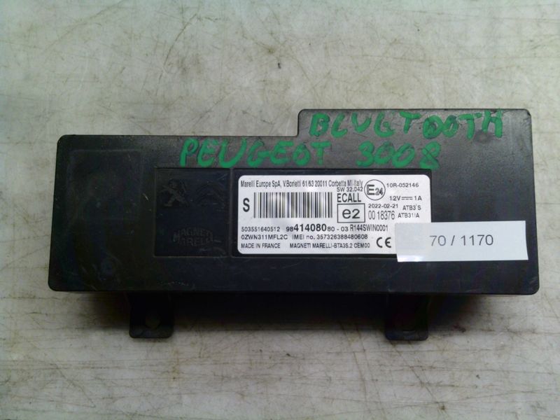 70-1170 Centralina Bluetooth Magneti Marelli 9841408080-03 984140808003     CITROEN / PEUGEOT  Varie