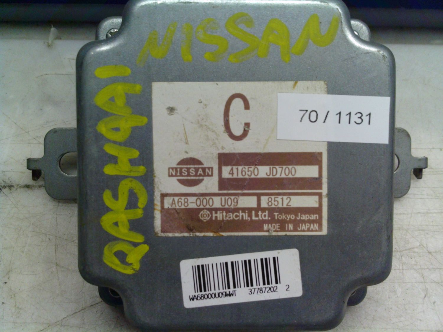 70-1131 Modulo Di Controllo Nissan 41650 JD700 41650JD700 A68-000 U09 8512   NISSAN  QASHQAI