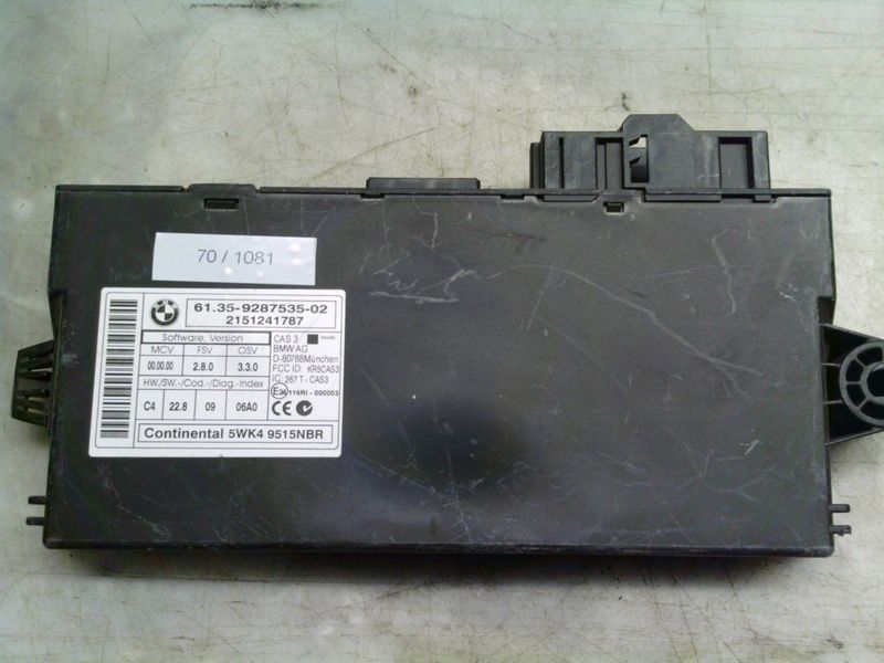70-1081 Centralina Modulo Confort Continental 5WK4 9515NBR 5WK49515NBR 61.35-9287535-01 2151241787   MINI Diesel Cooper
