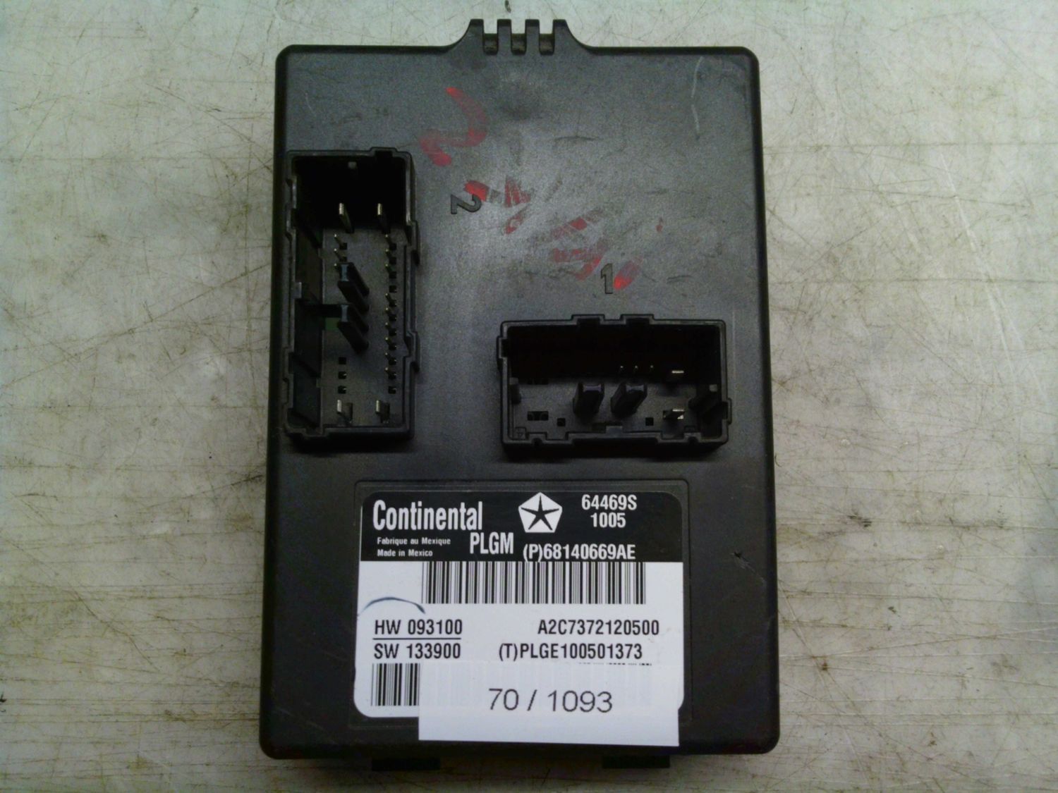 70-1093 Modulo di Controllo Continental 68140669AE   A2C7372120500    JEEP  GRAND CHEROKEE