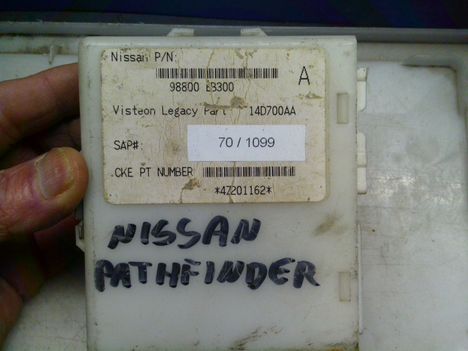 70-1099 Modulo di Controllo Visteon 98800 EB300 98800EB300 14D700AA    NISSAN  PATHFINDER