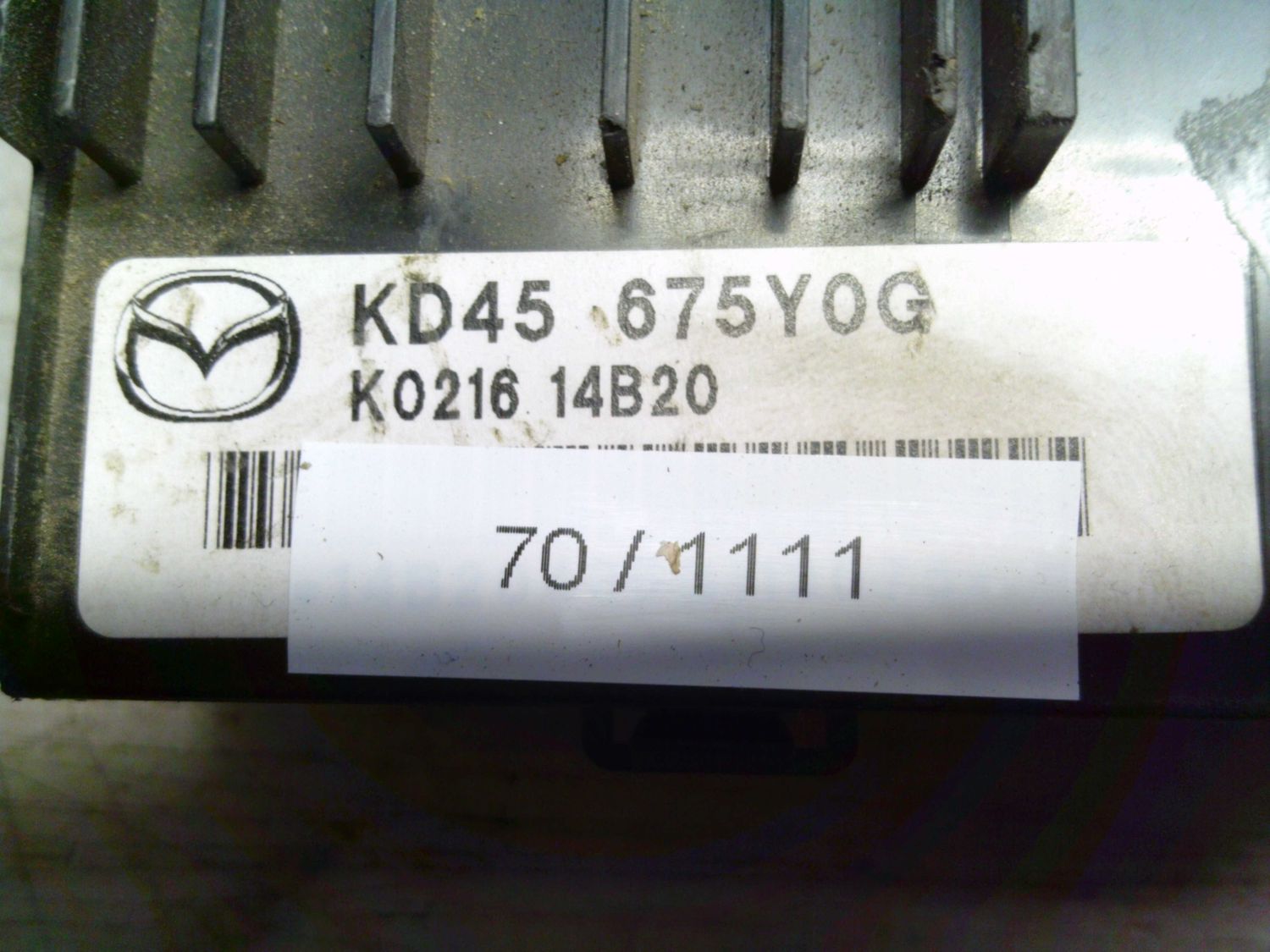 70-1111 Modulo di Controllo Mazda KD45 675Y0G KD45675Y0G K0216 14B20    MAZDA  3
