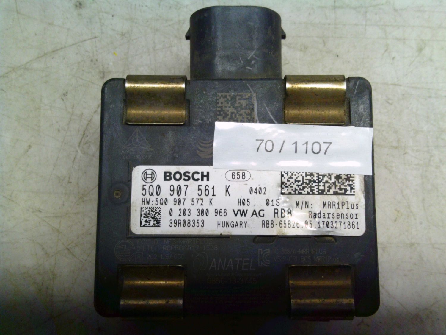 70-1107 Modulo Radarsensor Bosch 0 203 300 966 0203300966 5Q0 907 561 K    VOLKSWAGEN  VARIE