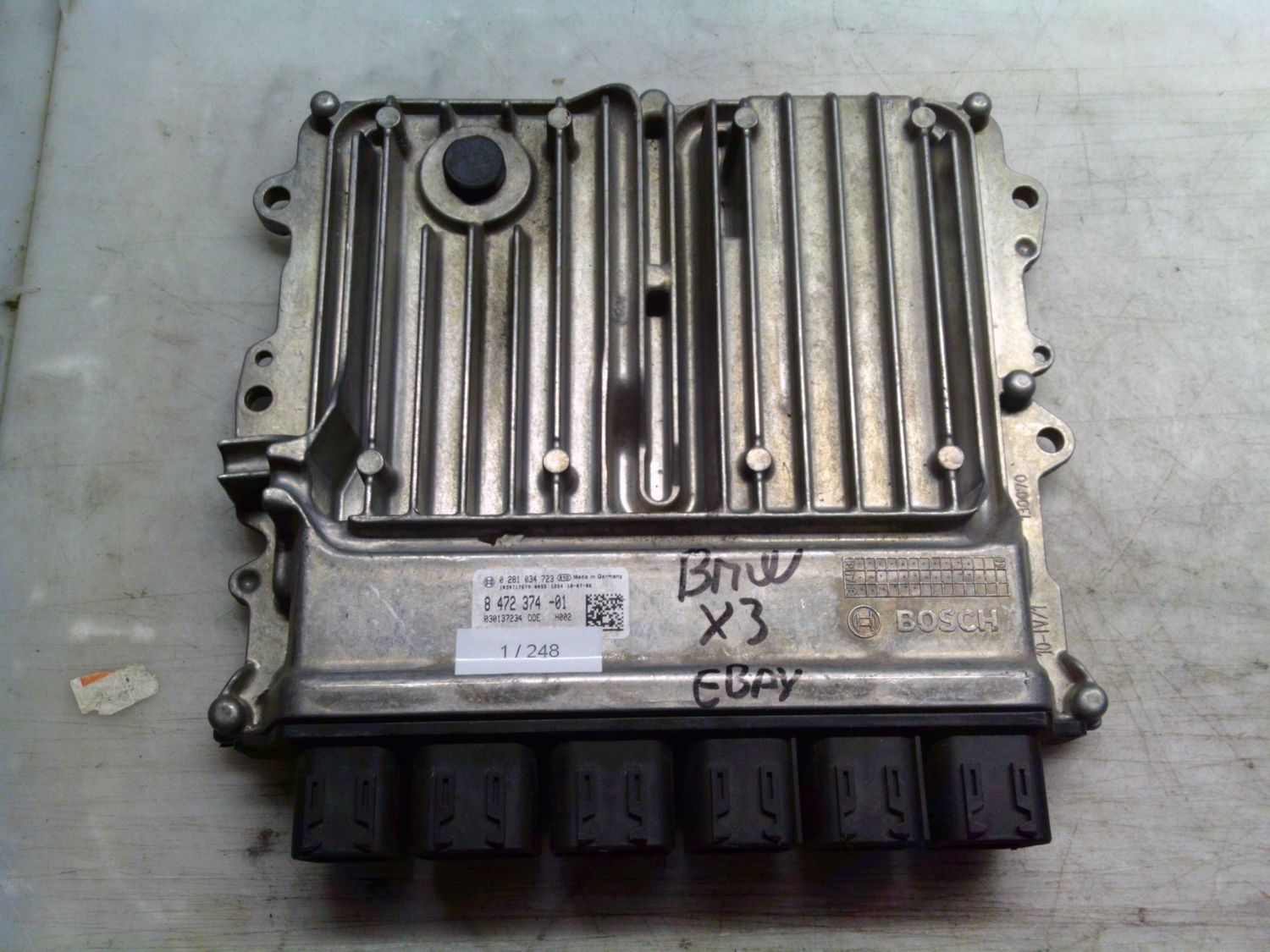 1-248 Centralina Motore Bosch 0 281 034 723 0281034723 8 472 374-01 1039T17679   BMW Diesel SERIE X