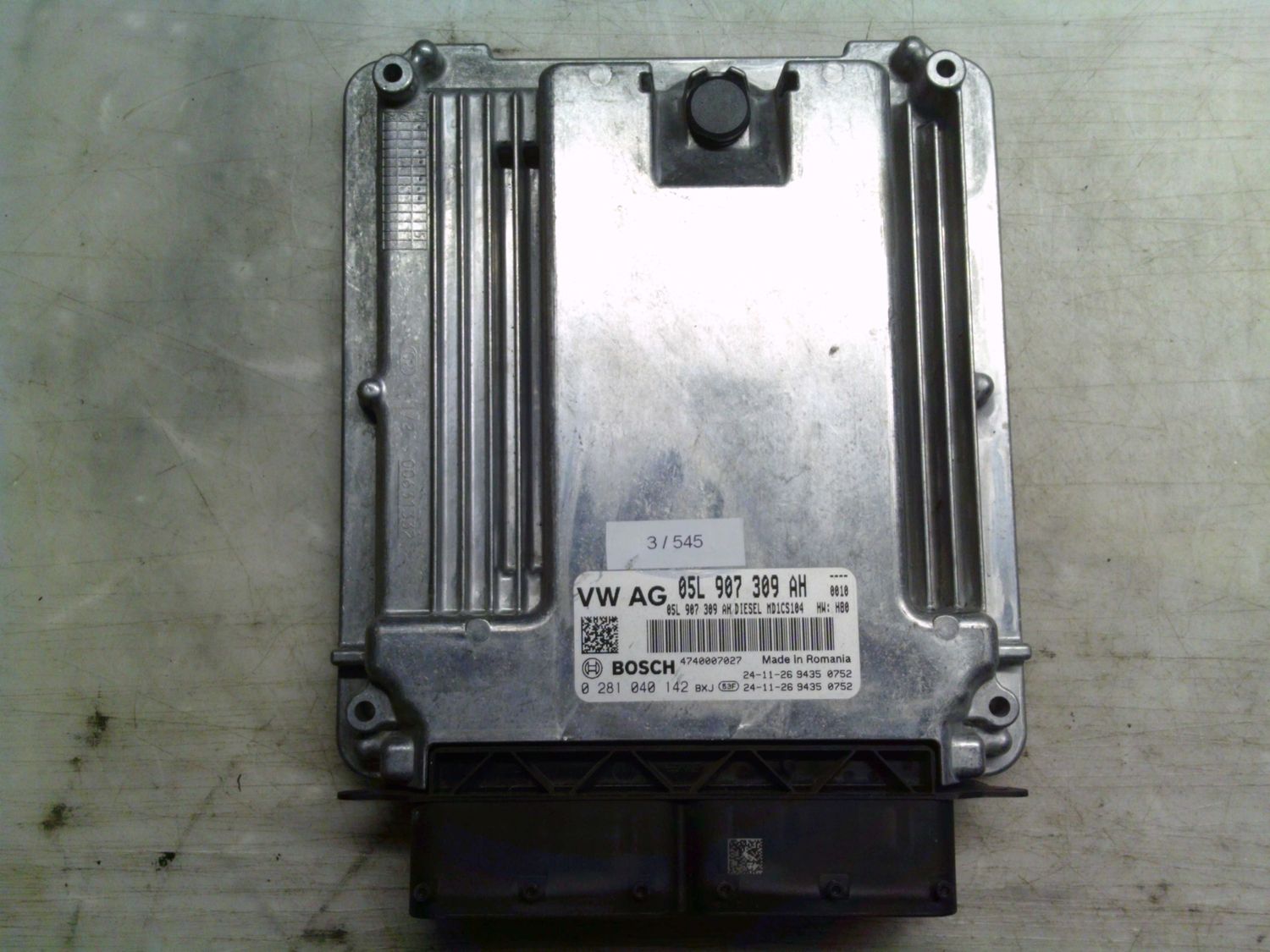 3-545 Centralina Motore Bosch 0 281 040 142 0281040142 05L 907 309 AH 470007027 MD1CS104  Volkswagen Diesel Varie