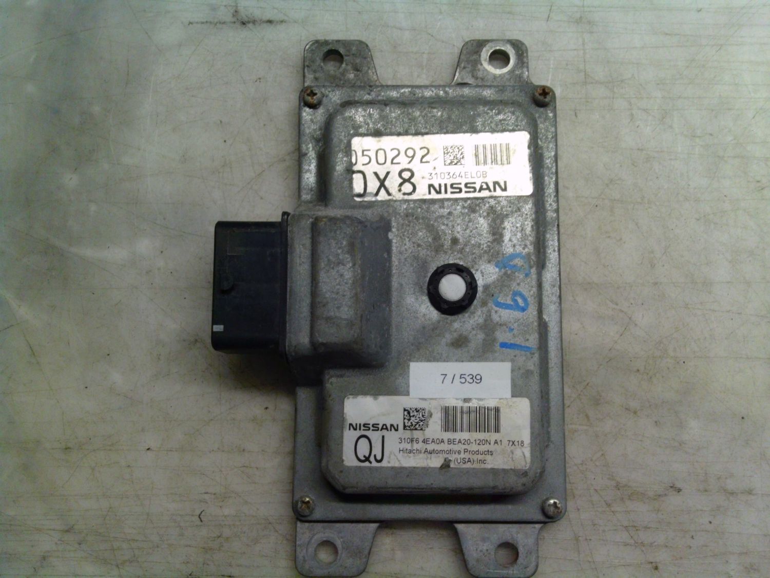 7-539 Centralina Cambio Automatico Hitachi 310F6 4EA0A BEA20-120N 310F64EA0ABEA20120N DX8    Nissan  Qashqai