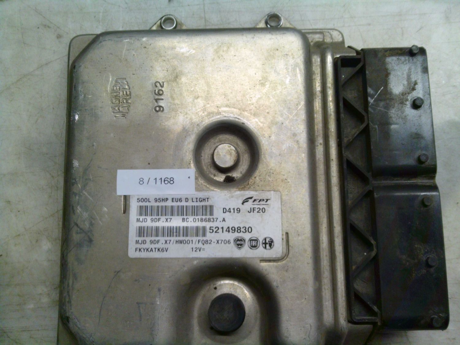 8-1168 Centralina Motore Magneti Marelli 52149830   MJD 9DF.X7 BC.0186837.A 500L 95HP EU6 D LIGHT HW001/F082-X706 Fiat Diesel 500