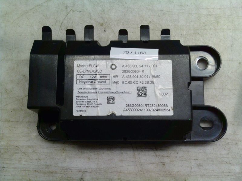 70-1168 Centralina Bluetooth Panasonic A 453 900 24 11 / 001 A4539002411001 283G00804 R A 453 901 30 01 / 15/50 PLGW  Smart  453