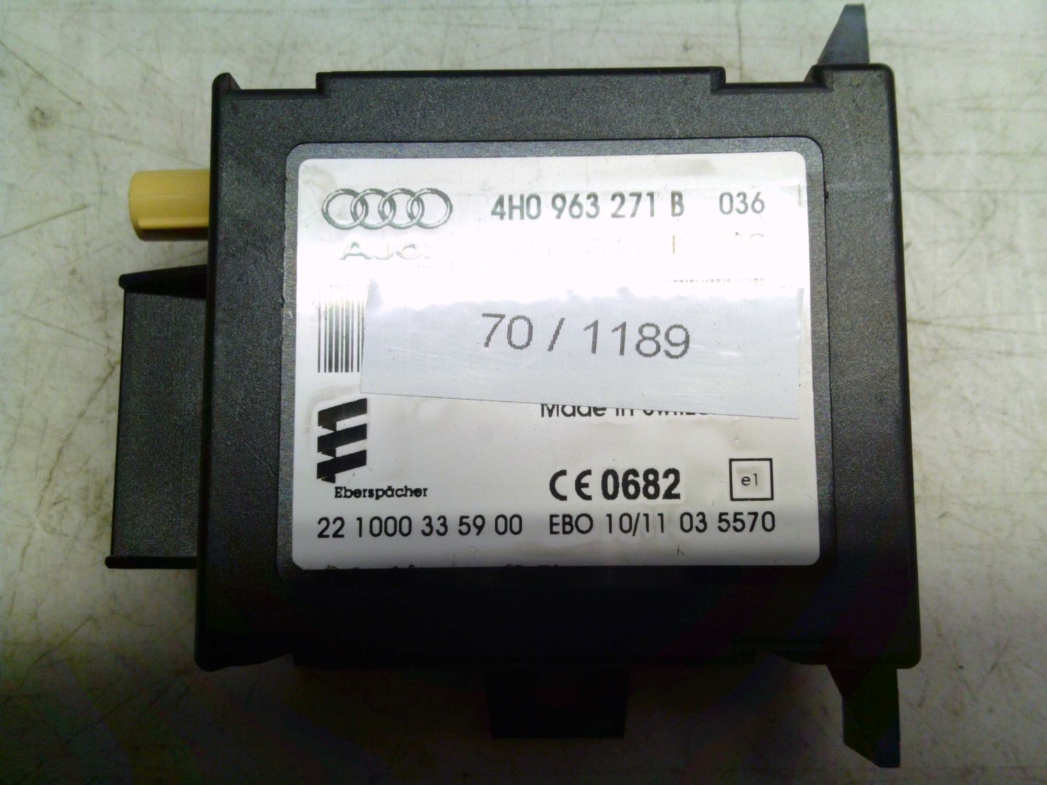 70-1189 Modulo di Controllo Audi 4H0 963 271 B 4H0963271B 22 1000 33 59 00    Audi  A 7