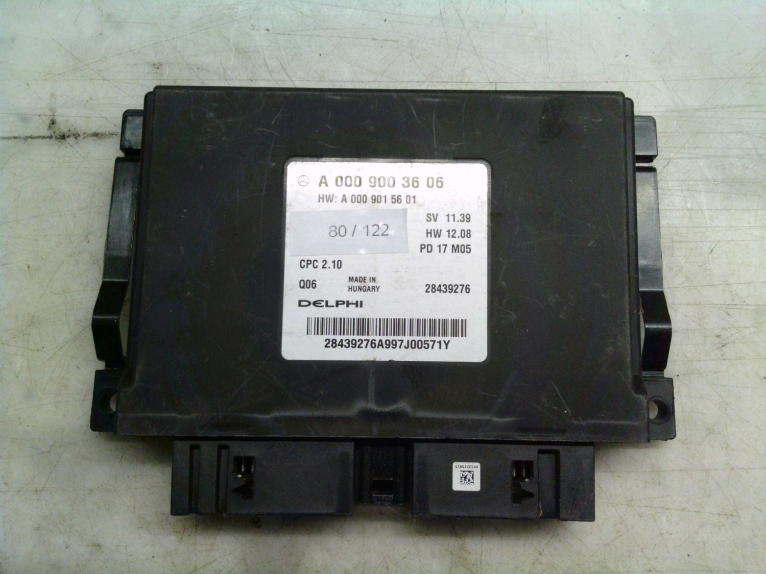 80-122 Modulo Controllo Della Trasmissione Delphi A 000 900 36 06 A0009003606 A 000 901 56 01 28439276 CPC 2.10 SV 11.39 HW 12.08 Mercedes Varie 80-122 Modulo Controllo Della Trasmissione Delphi A 000 900 36 06 A0009003606 A 000 901 56 01 28439276 CPC 2.10 SV 11.39 HW 12.08 Mercedes Varie